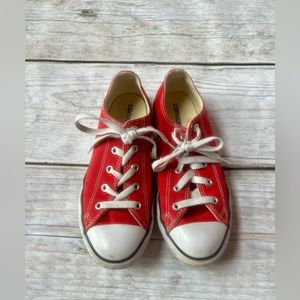 Red Converse, Size 3 youth.